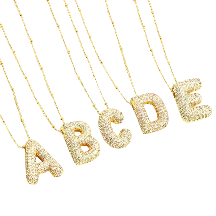 Elegant Gold Letter Initial Necklace