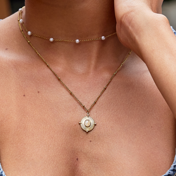 Monique Vintage Stone Necklace