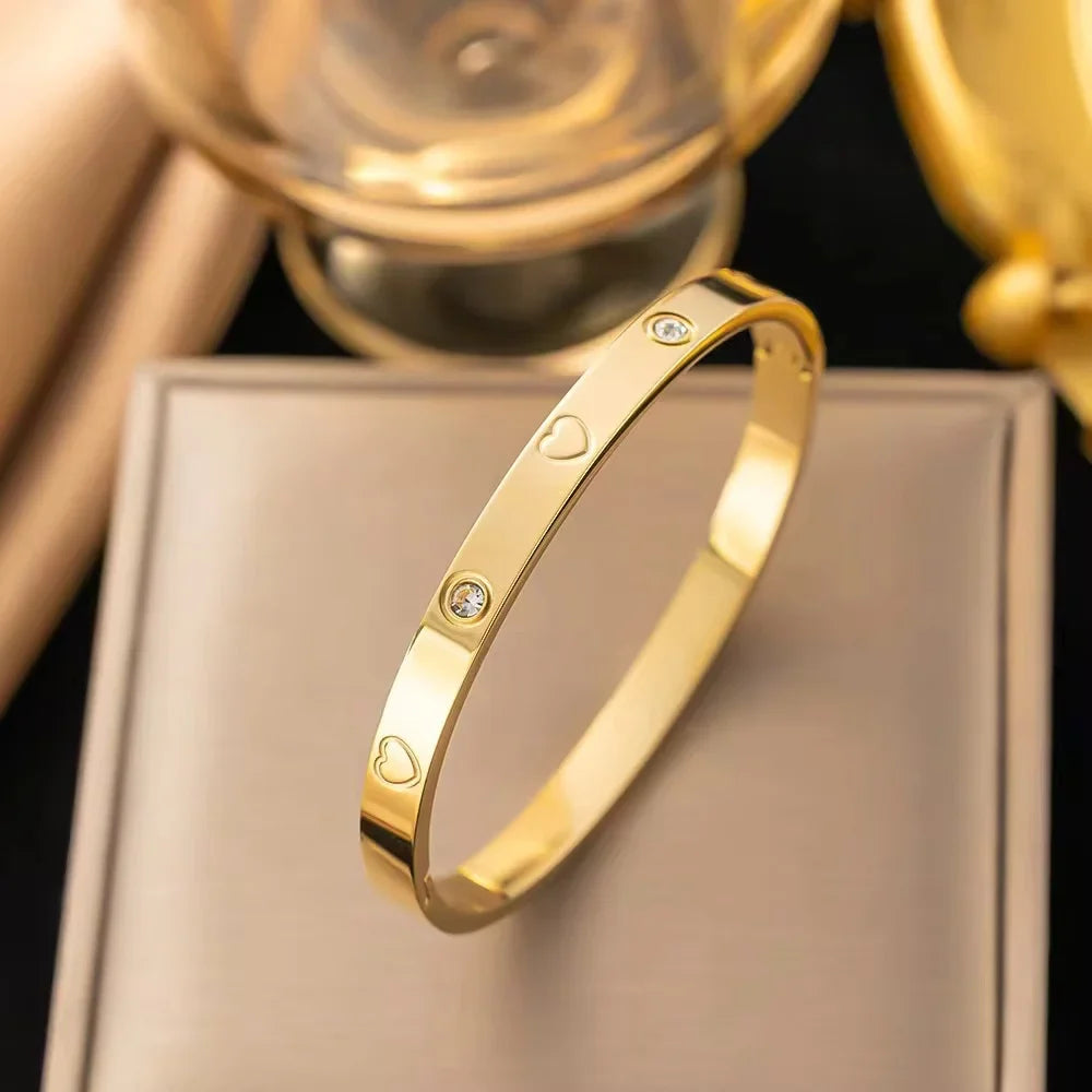 Elegant Crystal Bangles