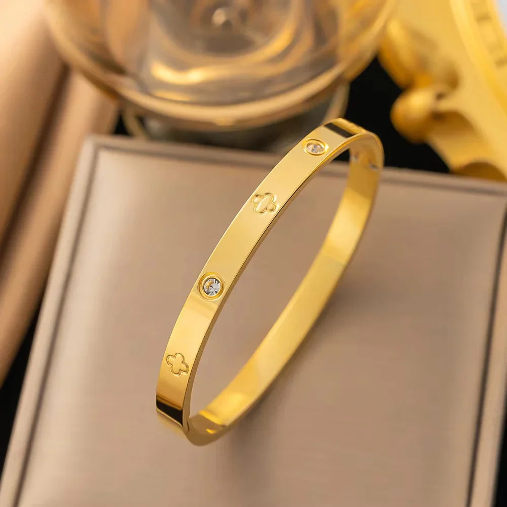 Elegant Crystal Bangles
